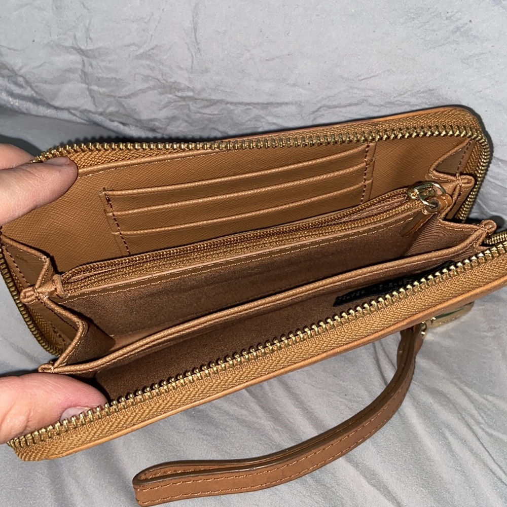 Fossil Leather Zip Around Clutch - image 2